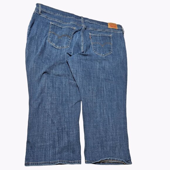 Levis 311 Skinny Capri Jeans Womens Size 24W High Rise Medium Wash Denim Pants - Picture 2 of 6